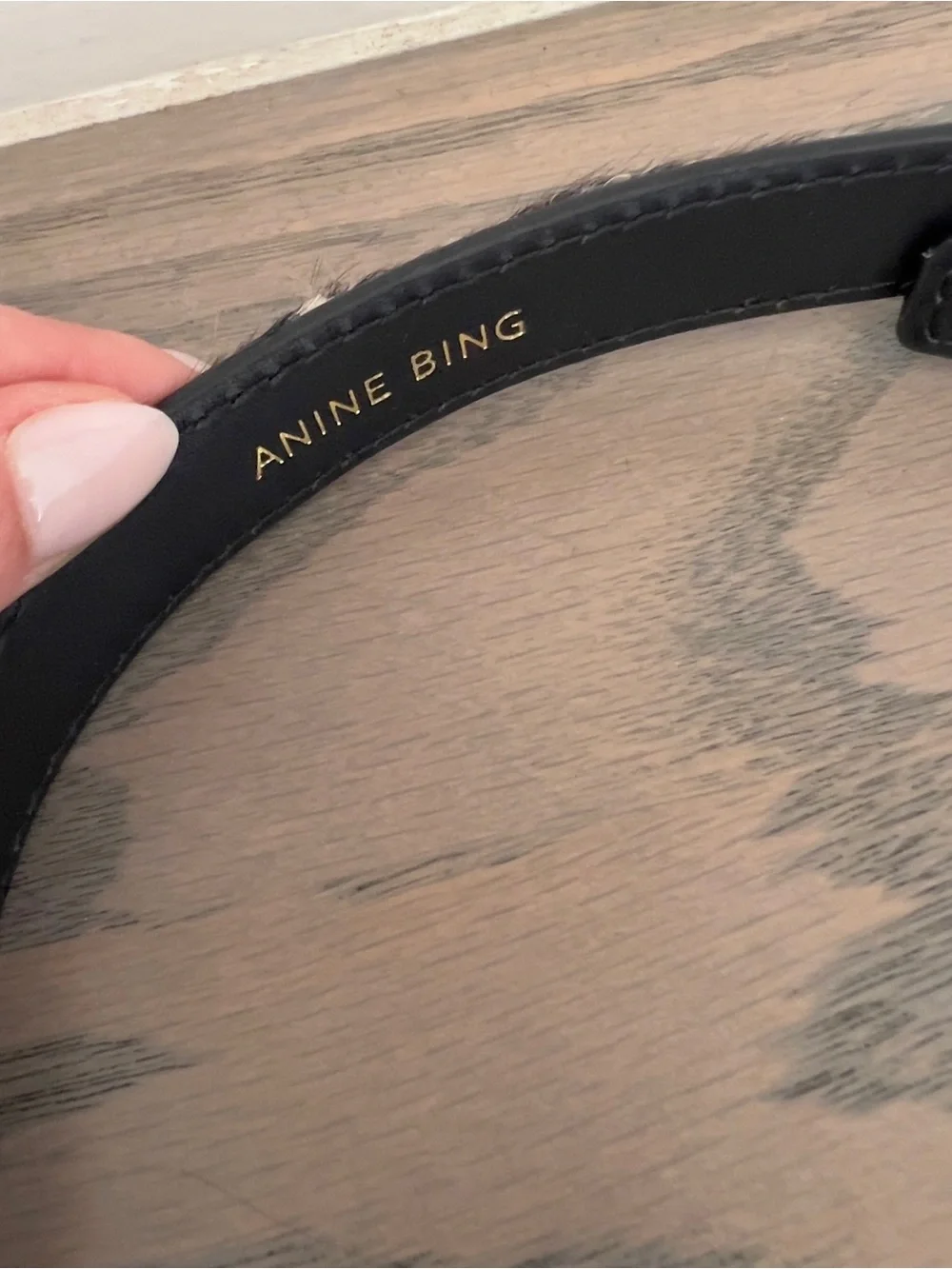 Anine Bing Nicola Belt in Leopard New w/ Flaws